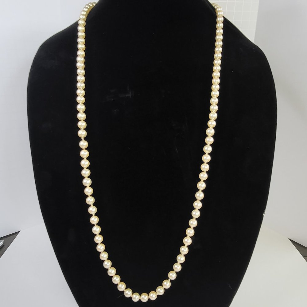 Marvela Brand Faux Pearl Long 36" Necklace